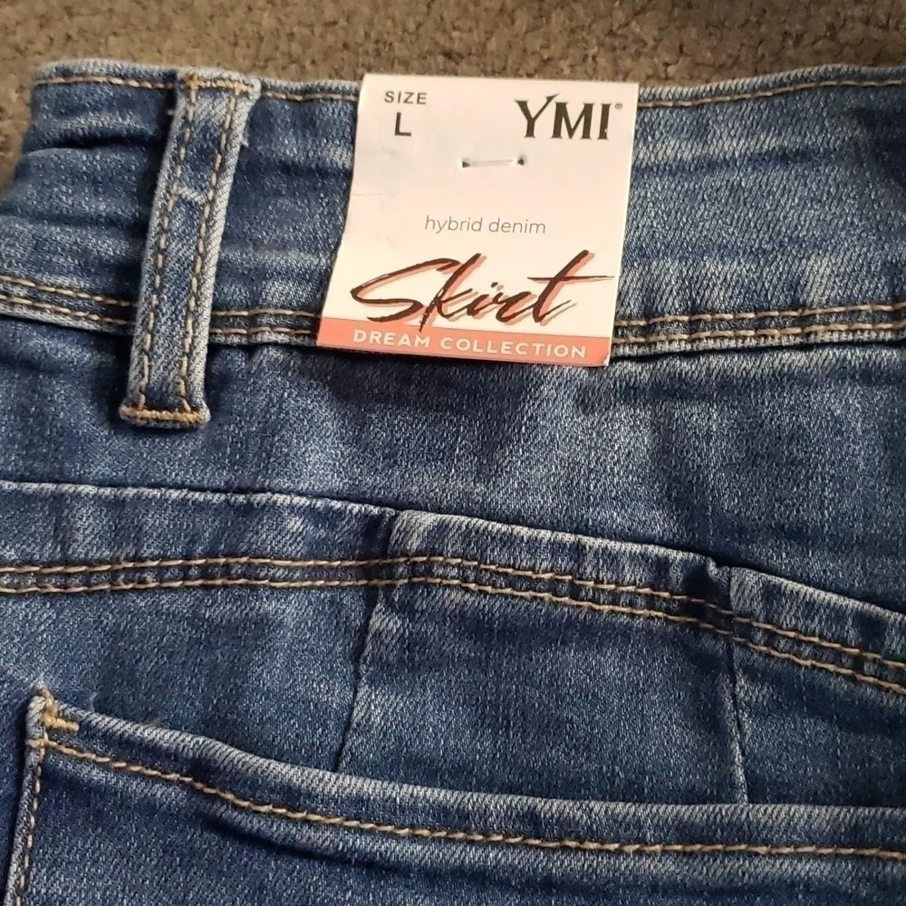 YMI Distress Mini Skirt